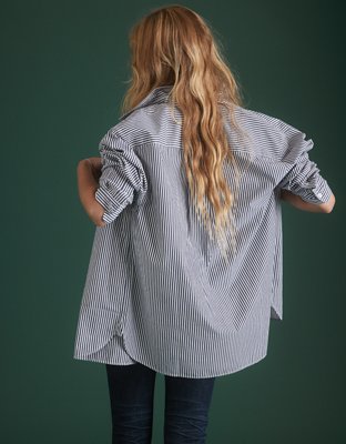 AE77 Premium Poplin Boyfriend Shirt