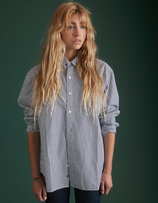 AE77 Premium Poplin Boyfriend Shirt