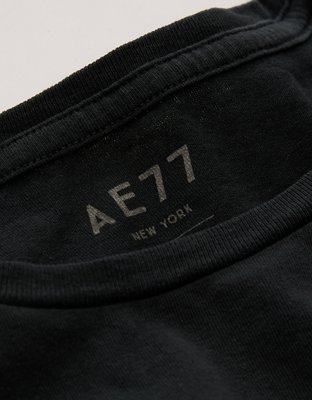 AE77 Premium Boxy Cropped Crewneck Tee