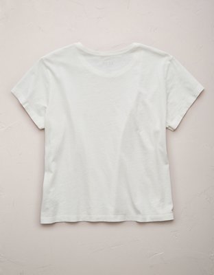 AE77 Premium Boxy Cropped Crewneck T-Shirt