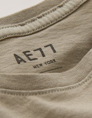 AE77 Premium Boxy Cropped Crewneck T-Shirt