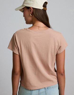 AE77 Premium Boxy Cropped Crewneck T-Shirt