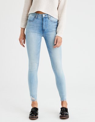 American Eagle New 360 Next Level Stretch Hi Rise Jegging Crop Jeans