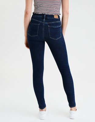 american eagle high rise black jeans