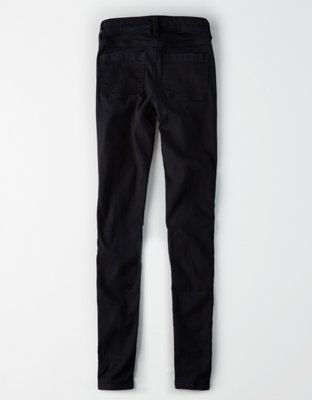 american eagle super stretch black jeans
