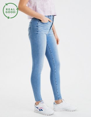 Женские джинсы American Eagle AE Dream Super High-Waisted Jegging — фото 4