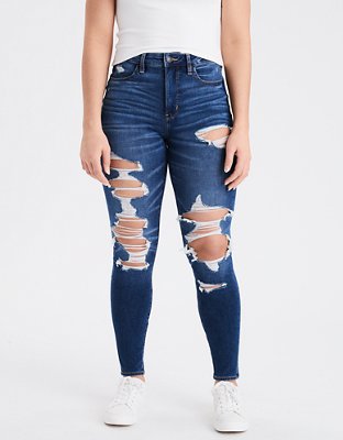 super ripped american eagle jeans