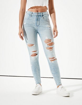 ae high waisted denim jogger