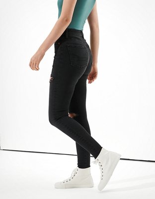 Женские джинсы American Eagle AE Lu(x)e Ripped Super High-Waisted Jegging — фото 4