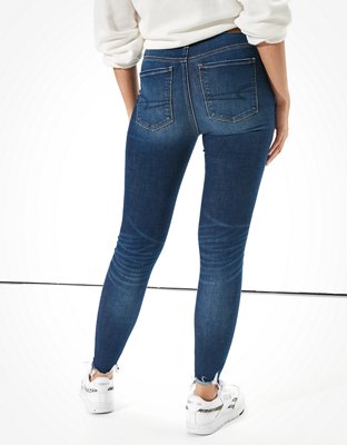 Женские джинсы American Eagle AE Ne(x)t Level Temp Tech Ripped Super High-Waisted Jegging — фото 2