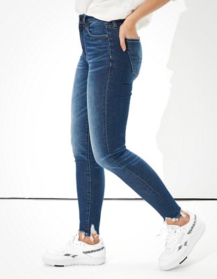 Женские джинсы American Eagle AE Ne(x)t Level Temp Tech Ripped Super High-Waisted Jegging — фото 4