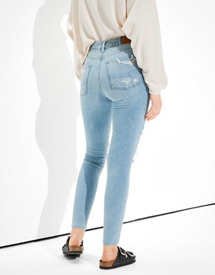 Женские джинсы American Eagle AE Dream Ripped Super High-Waisted Jegging — фото 2