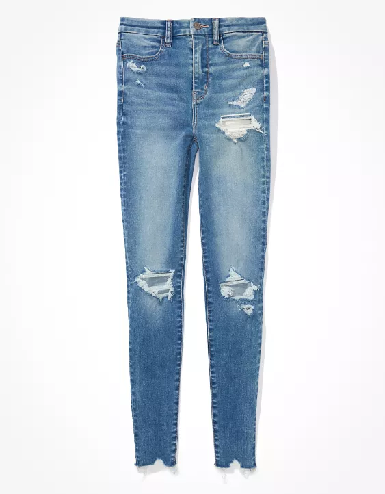 AE Forever Soft Ripped Super High-Waisted Jegging