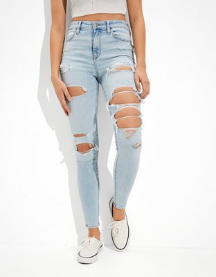 AE Next Level High-Waisted V-Rise Denim Short Short