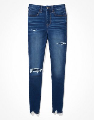 Женские джинсы American Eagle AE Forever Soft Patched Super High-Waisted Jegging — фото 3