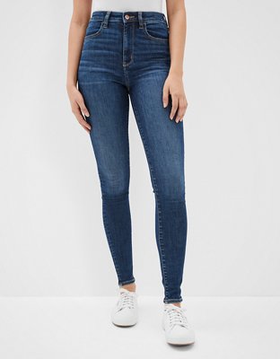 American eagle high rise super store stretch jeans