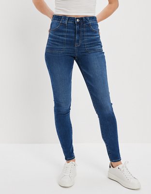 Jeans con lavado oscuro para mujer | American Eagle