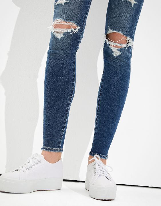 AE Ne(x)t Level Soft Knit Ripped Super High-Waisted Jegging