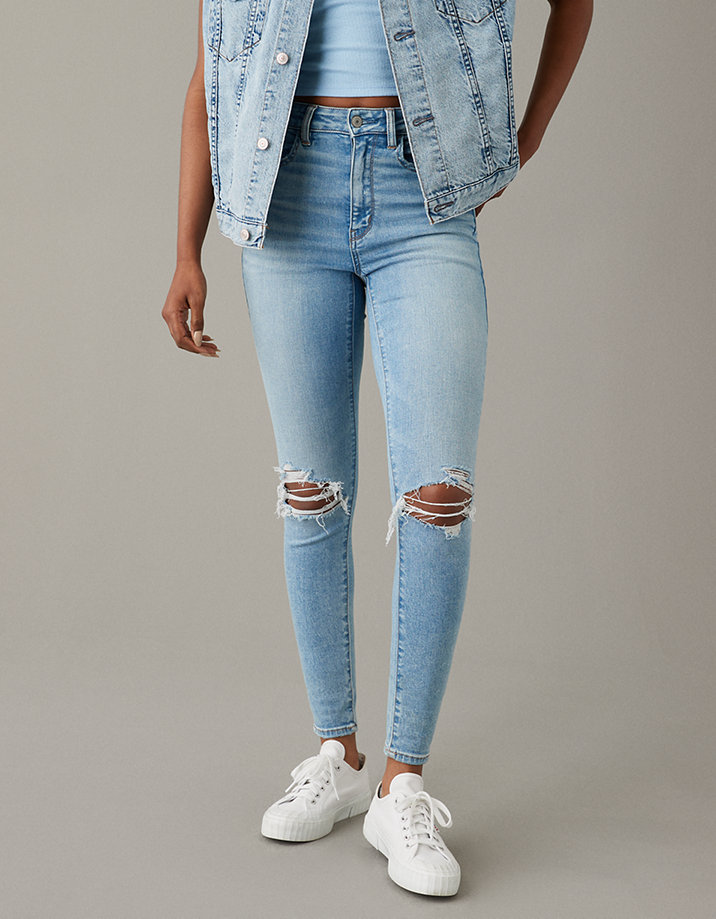 Ripped AE High-Waisted Super Jegging Next Level