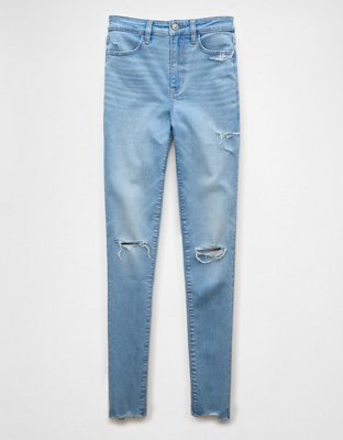 AE Next Level Super High-Waisted Ripped Jegging