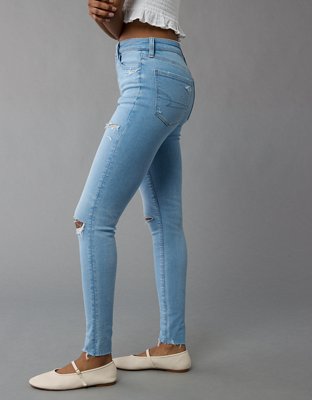 AE Next Level Super High-Waisted Ripped Jegging