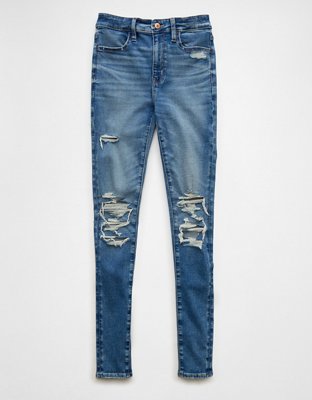 AE Next Level Super High-Waisted Ripped Jegging