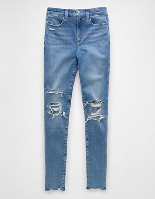 AE Next Level Super High-Waisted Ripped Jegging