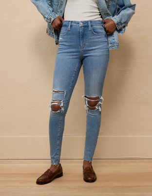 AE Next Level Super High-Waisted Ripped Jegging