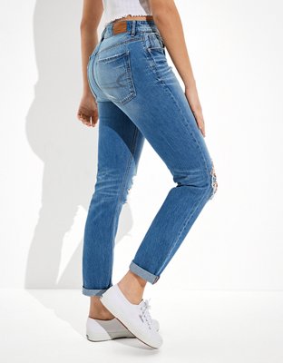 AE Ripped Low-Rise Tomgirl Jean