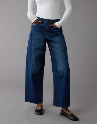 AE Dreamy Drape Strigid Barrel Jean