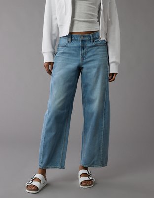AE Dreamy Drape Strigid Barrel Jean