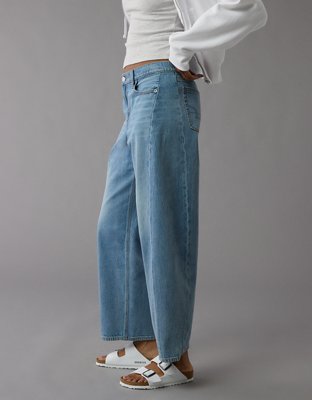 AE Dreamy Drape Strigid Barrel Jean