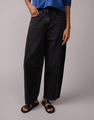 AE Dreamy Drape Barrel Jean