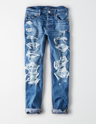 distressed tomgirl jeans