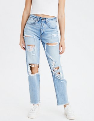 American eagle ripped sales boyfriend jeans