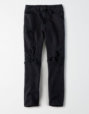 american eagle black boyfriend jeans
