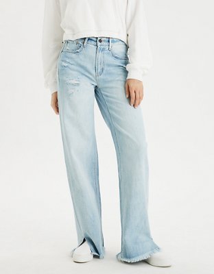 american eagle wide leg crop jeans