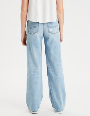 american eagle wide leg crop jeans