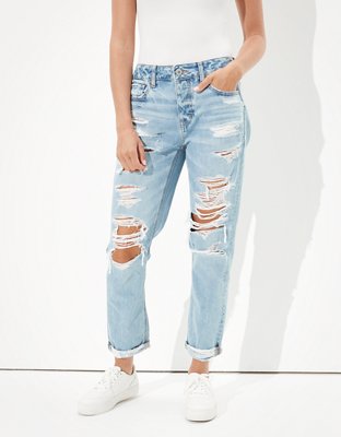 distressed tomgirl jeans