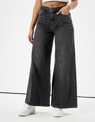 Allie Wide Leg Jeans-Black