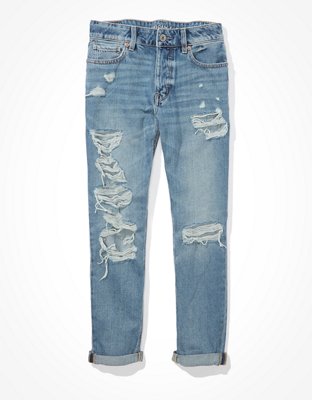 distressed tomgirl jeans