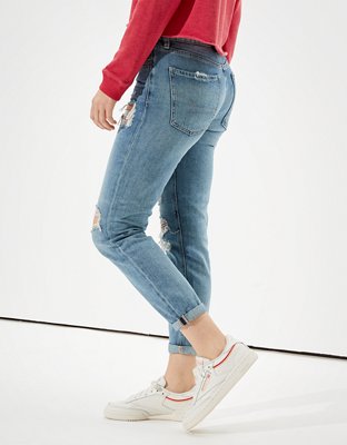 Женские джинсы American Eagle AE Ripped Tomgirl Jean — фото 4