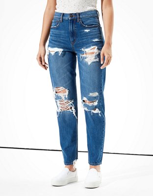 white american eagle jeans