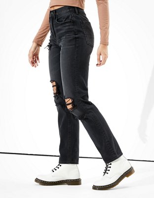 american eagle black boyfriend jeans