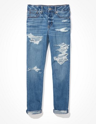 AE Ripped Low-Rise Tomgirl Jean