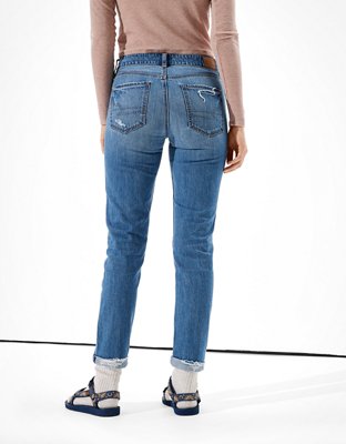 AE Ripped Low-Rise Tomgirl Jean