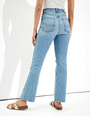 ae ripped 90s flare jeans