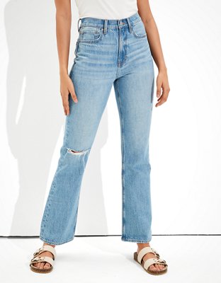90s ripped flare jeans bershka