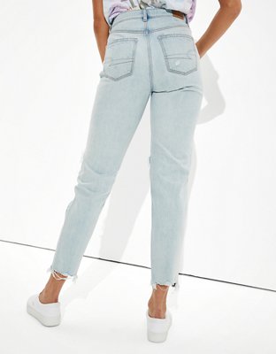 AE Pride Patched Mom Jean