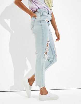 AE Pride Patched Mom Jean